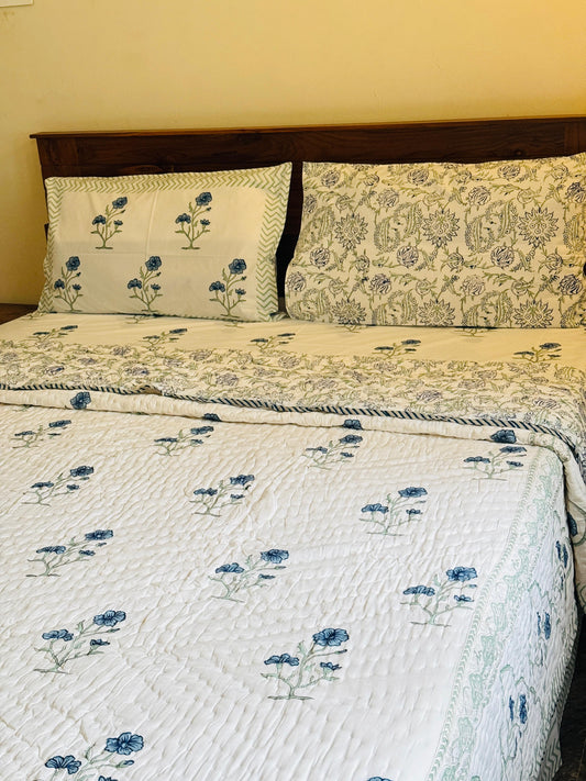 SHABNAM- Bed sheet and quilt set