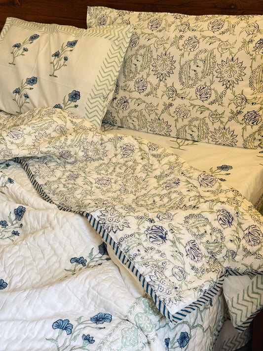 SHABNAM- Bed sheet and quilt set