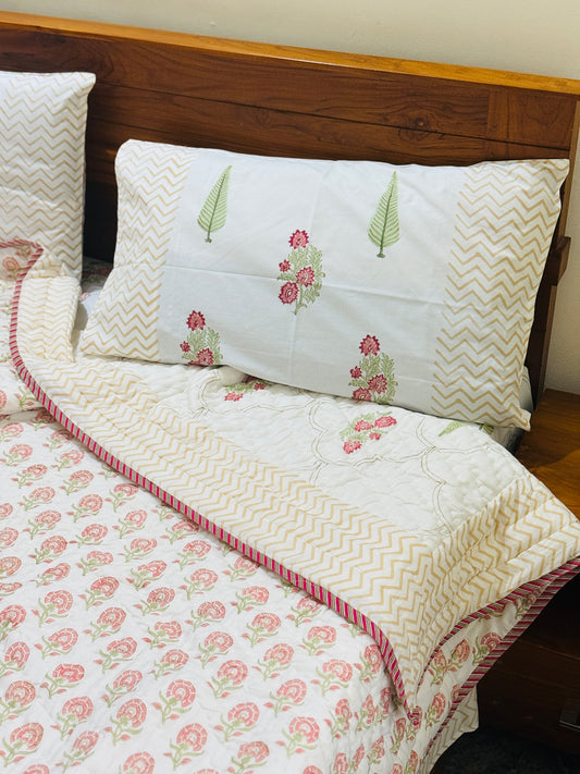 CYPRESS BLOOM - Bed sheet and quilt set