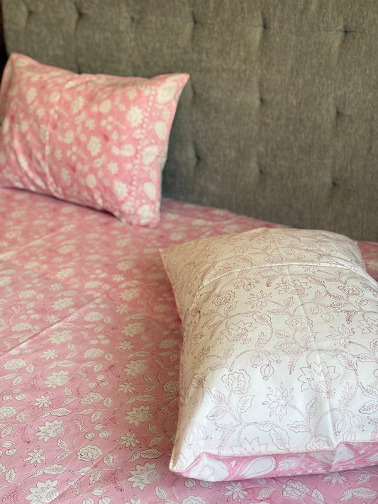MALAL - Block printed bed sheet set