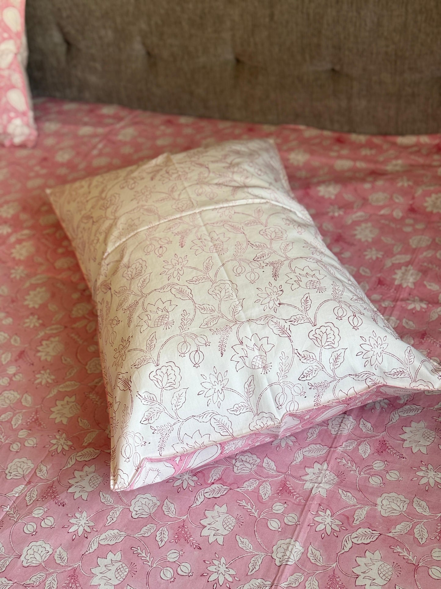 MALAL - Block printed bed sheet set