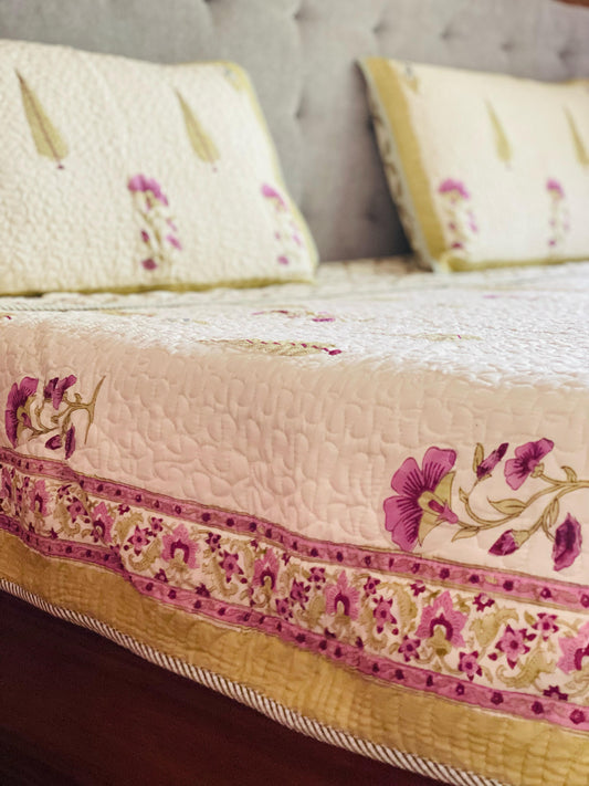 MEHER - Quilted bed sheet set