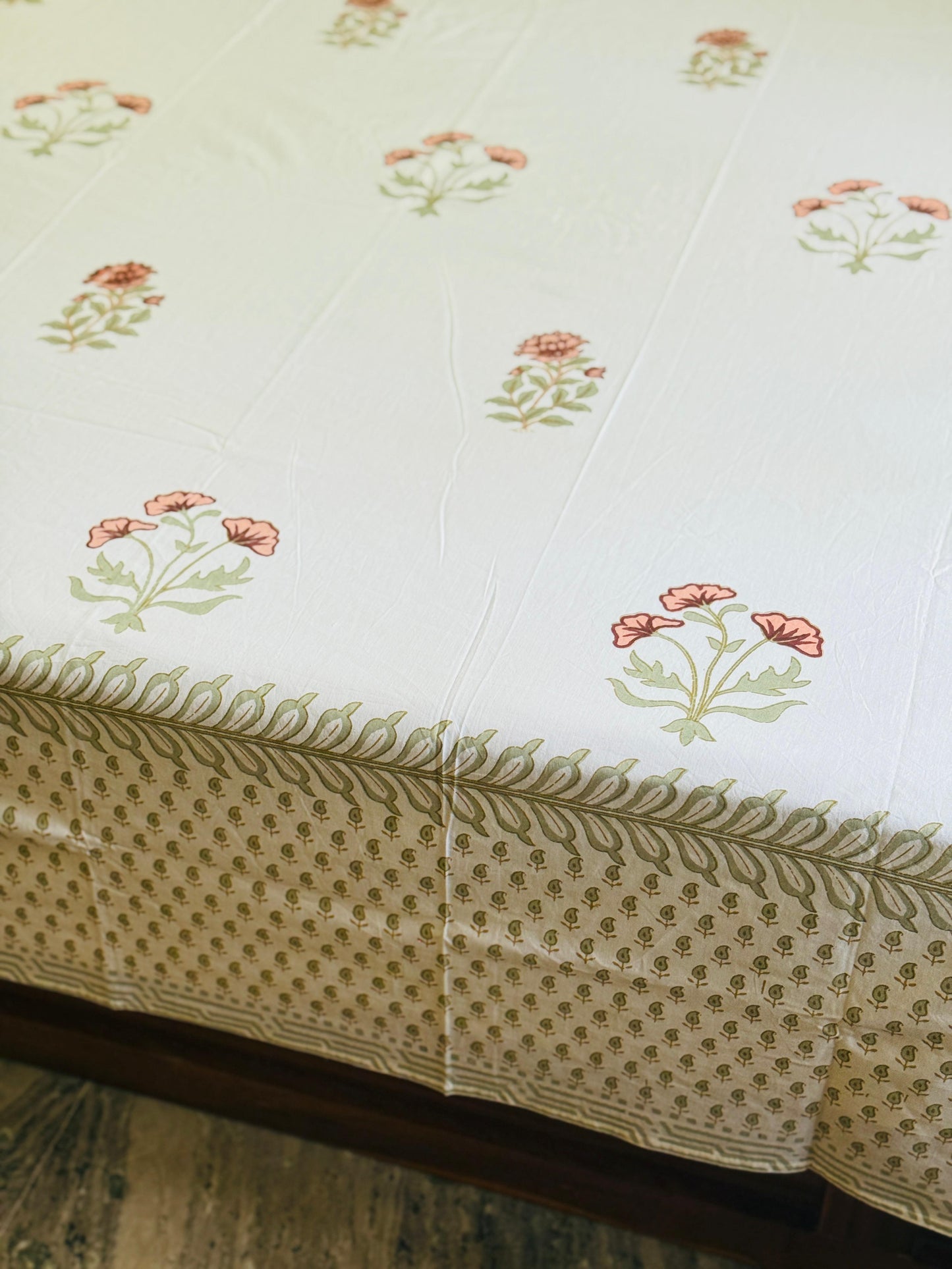 SANA - Affordable hand block bed sheet set